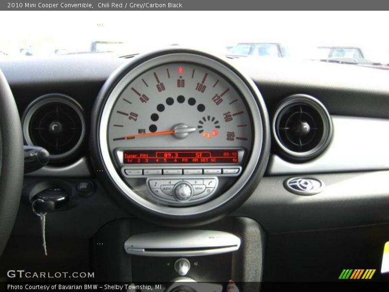 Chili Red / Grey/Carbon Black 2010 Mini Cooper Convertible
