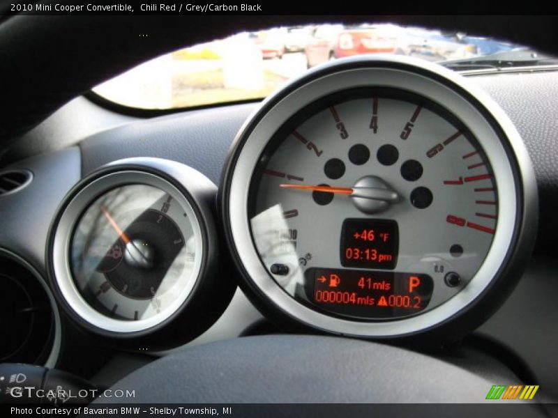 Chili Red / Grey/Carbon Black 2010 Mini Cooper Convertible