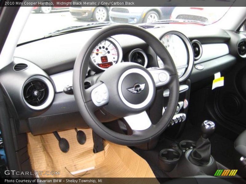 Midnight Black Metallic / Grey/Carbon Black 2010 Mini Cooper Hardtop