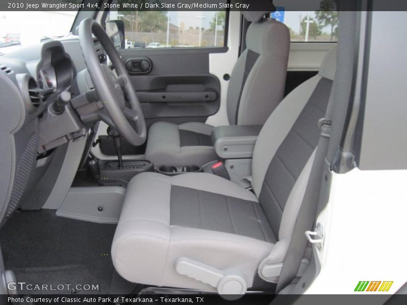 Stone White / Dark Slate Gray/Medium Slate Gray 2010 Jeep Wrangler Sport 4x4