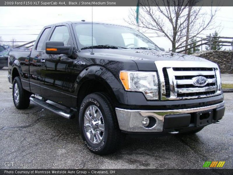 Black / Stone/Medium Stone 2009 Ford F150 XLT SuperCab 4x4
