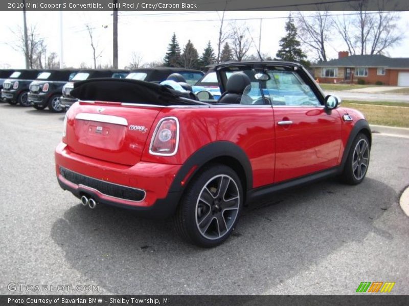 Chili Red / Grey/Carbon Black 2010 Mini Cooper S Convertible