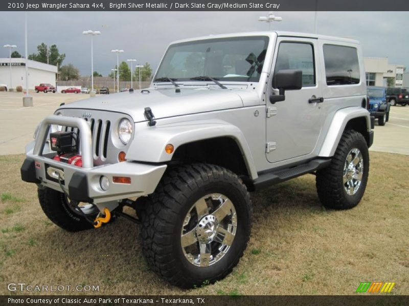 Bright Silver Metallic / Dark Slate Gray/Medium Slate Gray 2010 Jeep Wrangler Sahara 4x4