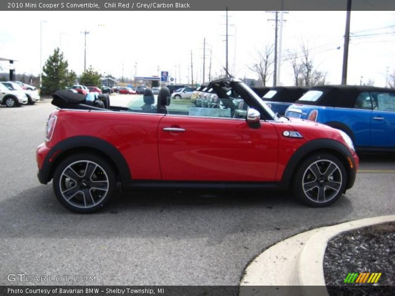 Chili Red / Grey/Carbon Black 2010 Mini Cooper S Convertible