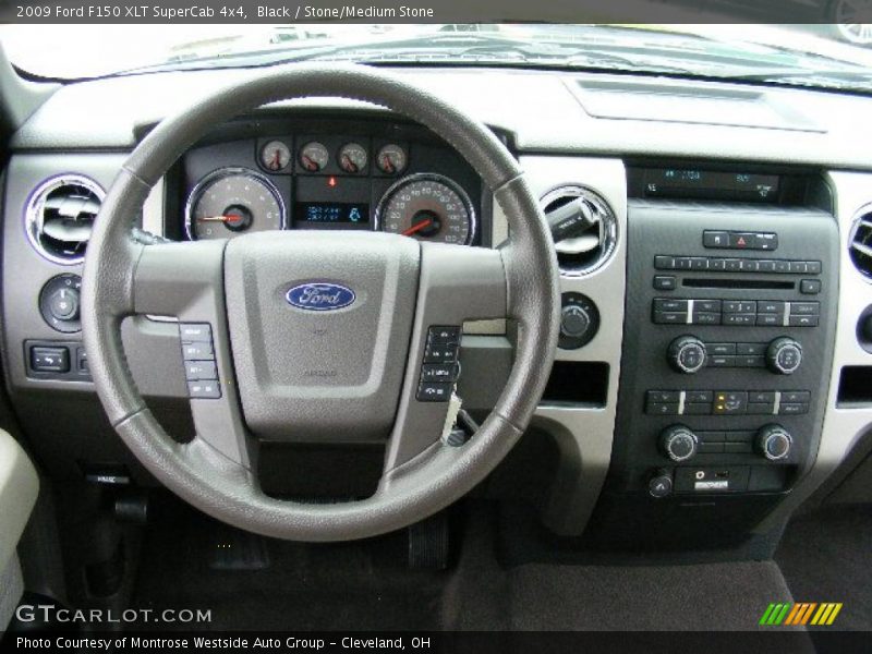 Black / Stone/Medium Stone 2009 Ford F150 XLT SuperCab 4x4