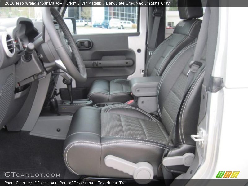 Bright Silver Metallic / Dark Slate Gray/Medium Slate Gray 2010 Jeep Wrangler Sahara 4x4