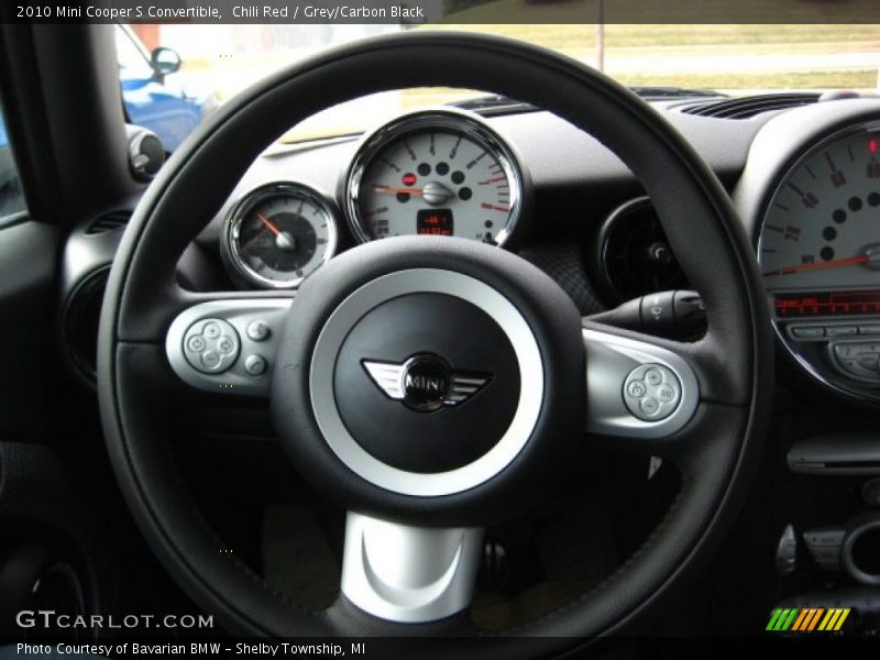 Chili Red / Grey/Carbon Black 2010 Mini Cooper S Convertible