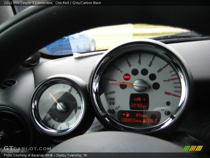 Chili Red / Grey/Carbon Black 2010 Mini Cooper S Convertible