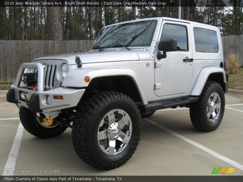 Bright Silver Metallic / Dark Slate Gray/Medium Slate Gray 2010 Jeep Wrangler Sahara 4x4