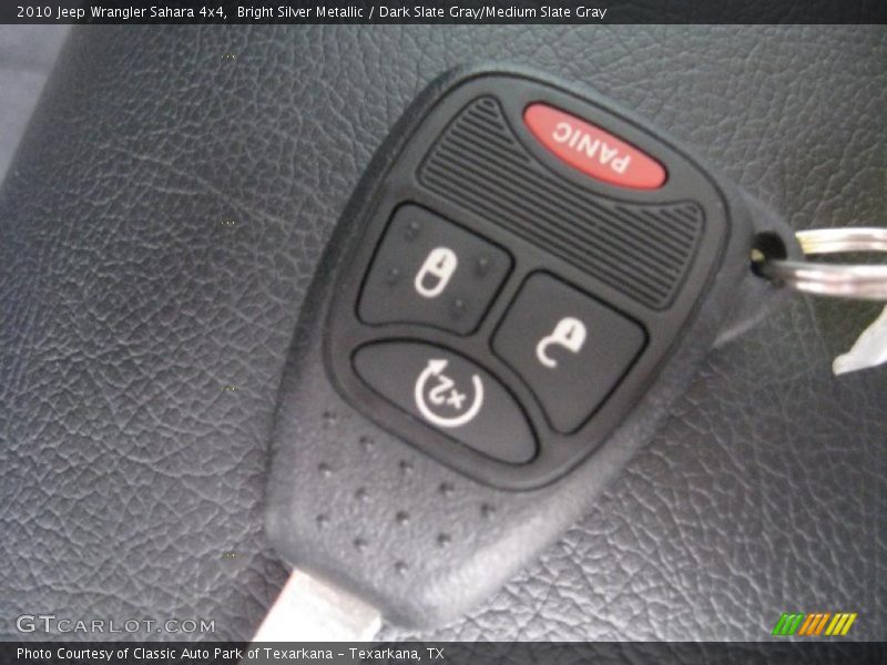 Bright Silver Metallic / Dark Slate Gray/Medium Slate Gray 2010 Jeep Wrangler Sahara 4x4