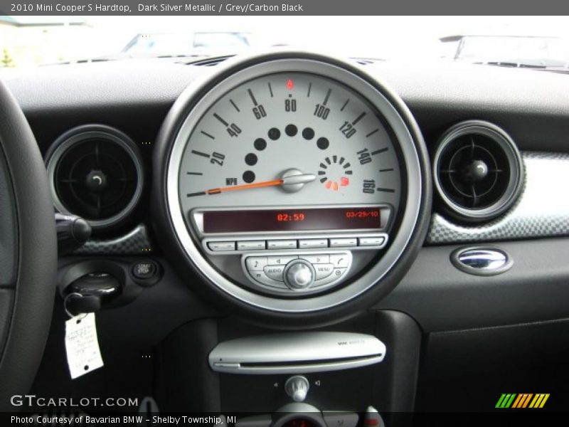 Dark Silver Metallic / Grey/Carbon Black 2010 Mini Cooper S Hardtop