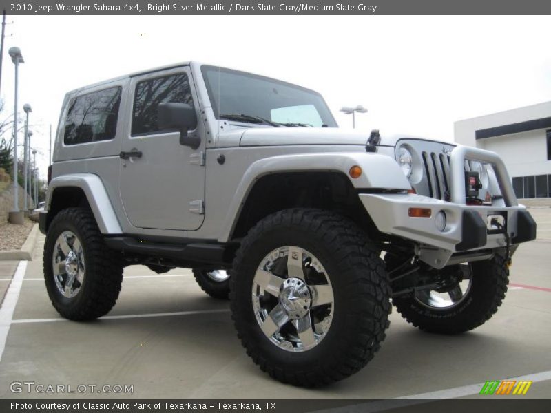 Bright Silver Metallic / Dark Slate Gray/Medium Slate Gray 2010 Jeep Wrangler Sahara 4x4