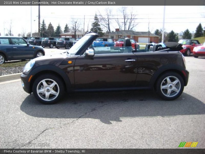 Hot Chocolate Metallic / Grey/Carbon Black 2010 Mini Cooper Convertible