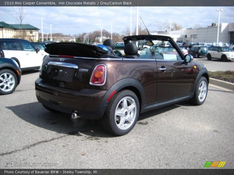 Hot Chocolate Metallic / Grey/Carbon Black 2010 Mini Cooper Convertible