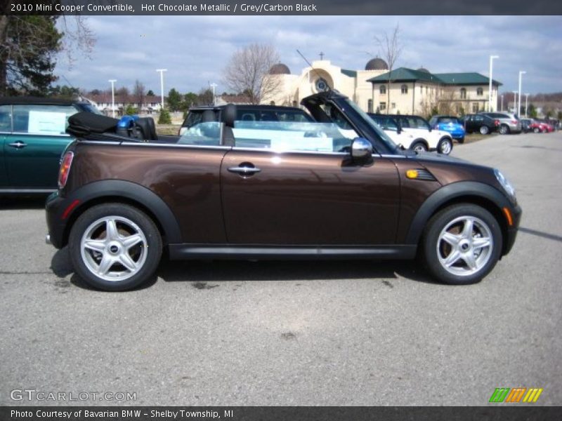 Hot Chocolate Metallic / Grey/Carbon Black 2010 Mini Cooper Convertible