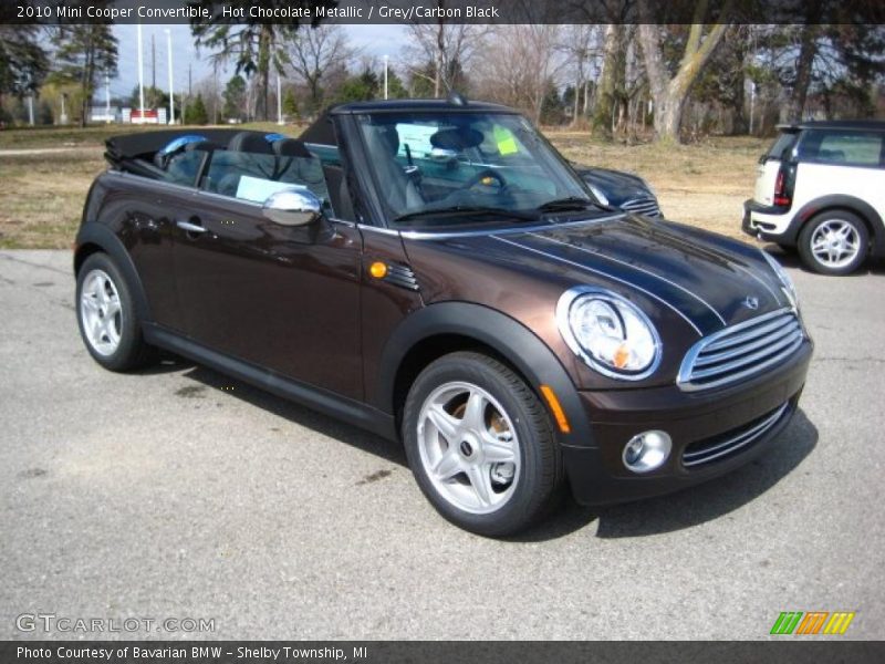 Hot Chocolate Metallic / Grey/Carbon Black 2010 Mini Cooper Convertible