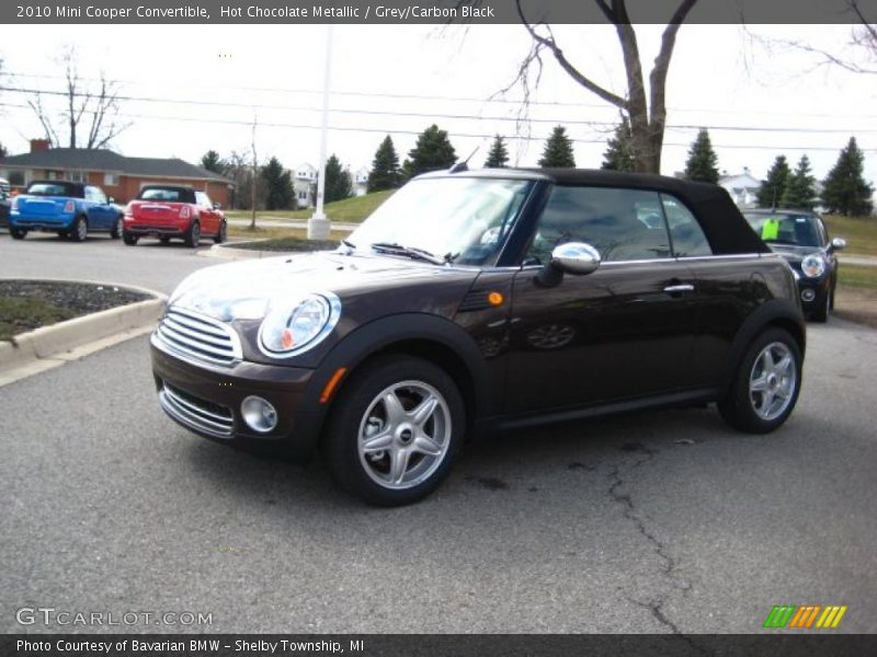 Hot Chocolate Metallic / Grey/Carbon Black 2010 Mini Cooper Convertible
