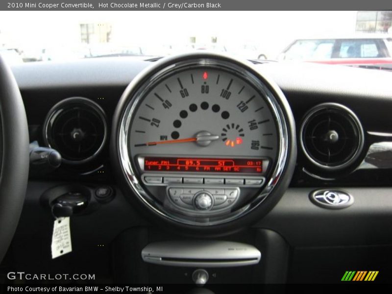 Hot Chocolate Metallic / Grey/Carbon Black 2010 Mini Cooper Convertible