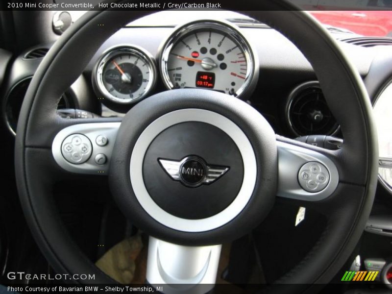 Hot Chocolate Metallic / Grey/Carbon Black 2010 Mini Cooper Convertible