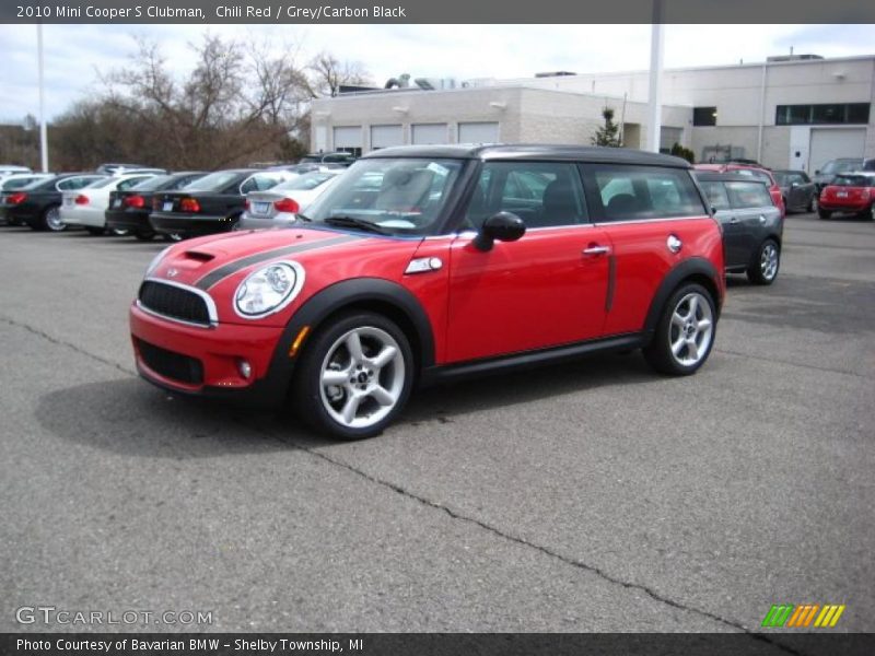 Chili Red / Grey/Carbon Black 2010 Mini Cooper S Clubman