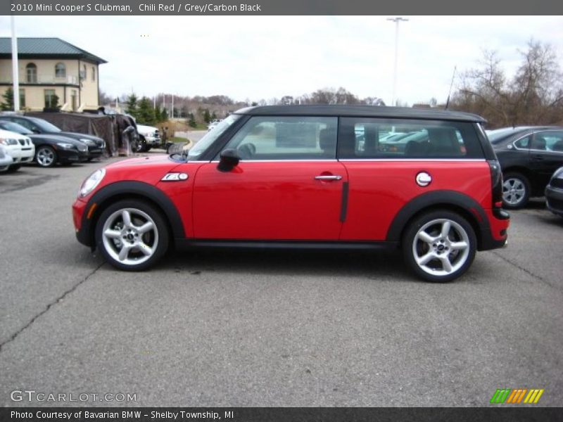 Chili Red / Grey/Carbon Black 2010 Mini Cooper S Clubman