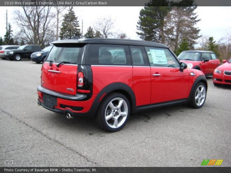 Chili Red / Grey/Carbon Black 2010 Mini Cooper S Clubman