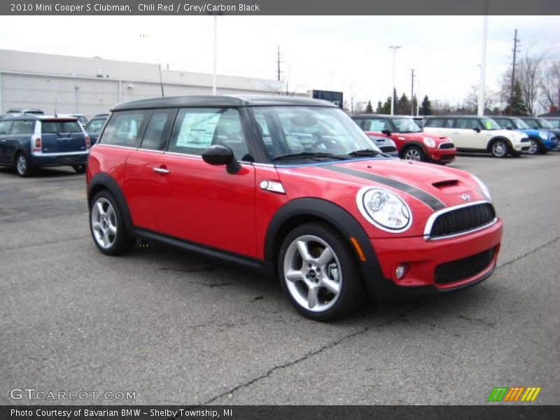 Chili Red / Grey/Carbon Black 2010 Mini Cooper S Clubman