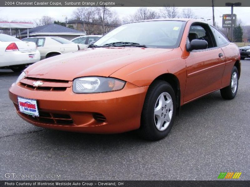 Sunburst Orange / Graphite 2004 Chevrolet Cavalier Coupe