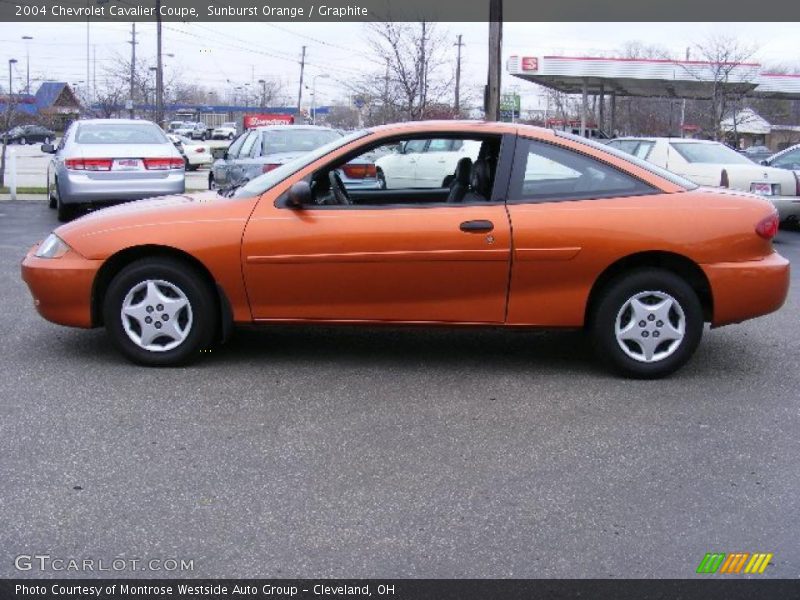 Sunburst Orange / Graphite 2004 Chevrolet Cavalier Coupe