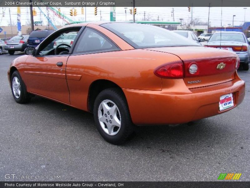 Sunburst Orange / Graphite 2004 Chevrolet Cavalier Coupe