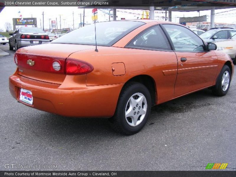 Sunburst Orange / Graphite 2004 Chevrolet Cavalier Coupe