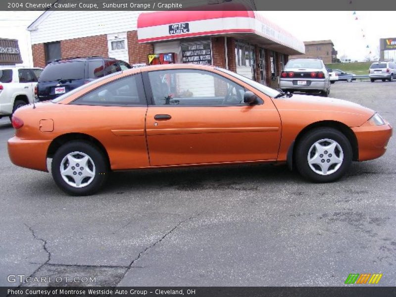 Sunburst Orange / Graphite 2004 Chevrolet Cavalier Coupe