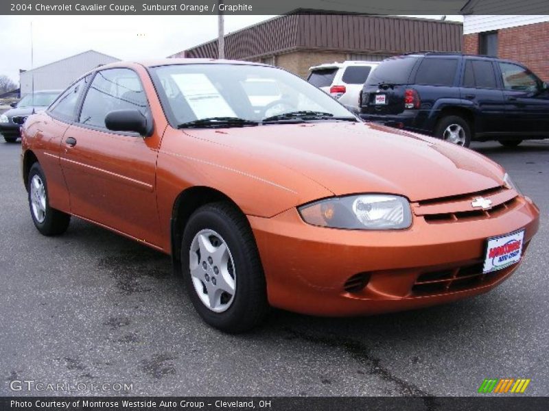 Sunburst Orange / Graphite 2004 Chevrolet Cavalier Coupe