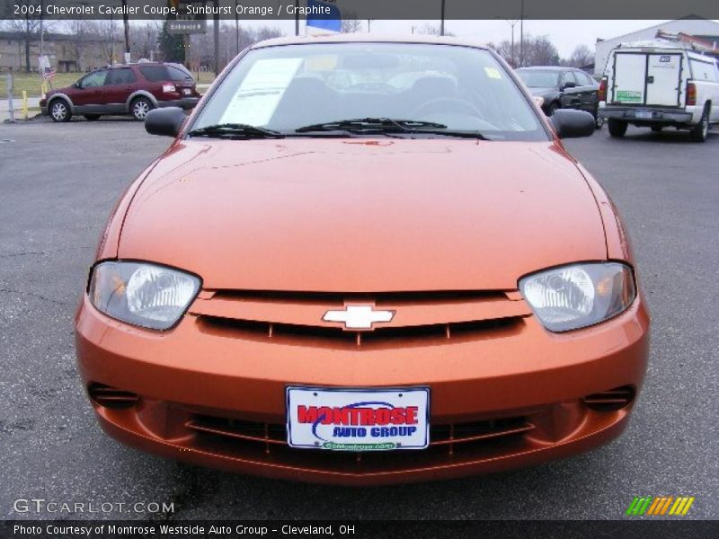 Sunburst Orange / Graphite 2004 Chevrolet Cavalier Coupe