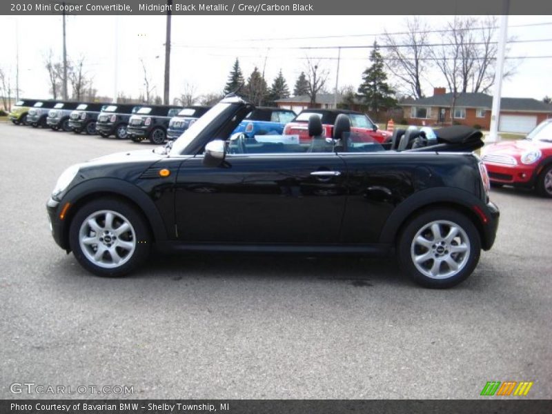 Midnight Black Metallic / Grey/Carbon Black 2010 Mini Cooper Convertible