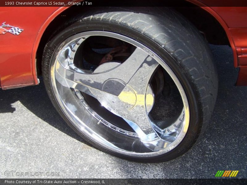 Orange / Tan 1993 Chevrolet Caprice LS Sedan