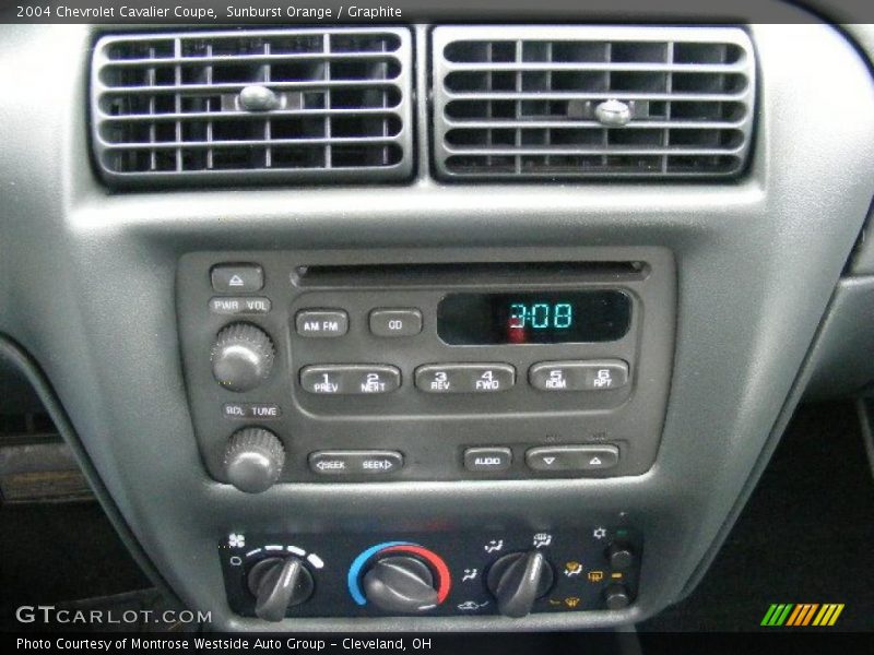 Sunburst Orange / Graphite 2004 Chevrolet Cavalier Coupe