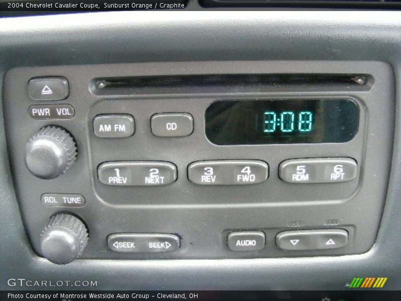 Sunburst Orange / Graphite 2004 Chevrolet Cavalier Coupe