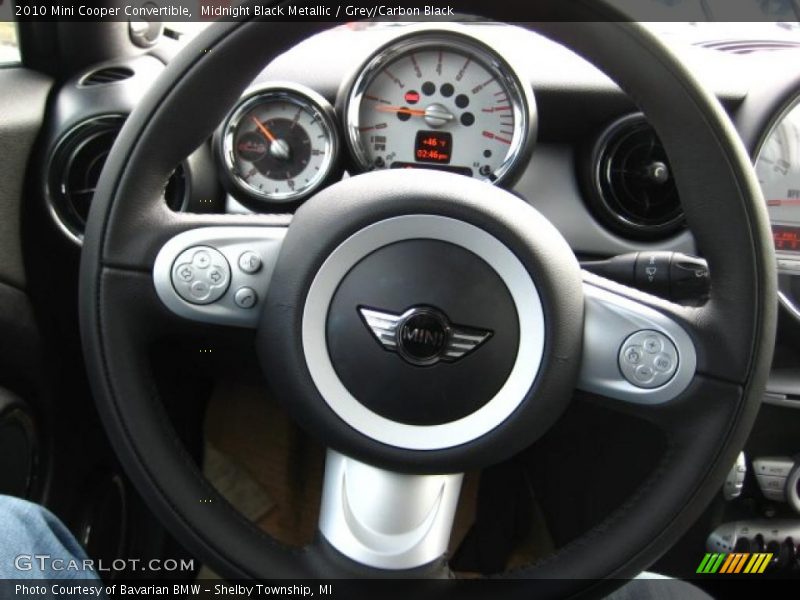 Midnight Black Metallic / Grey/Carbon Black 2010 Mini Cooper Convertible