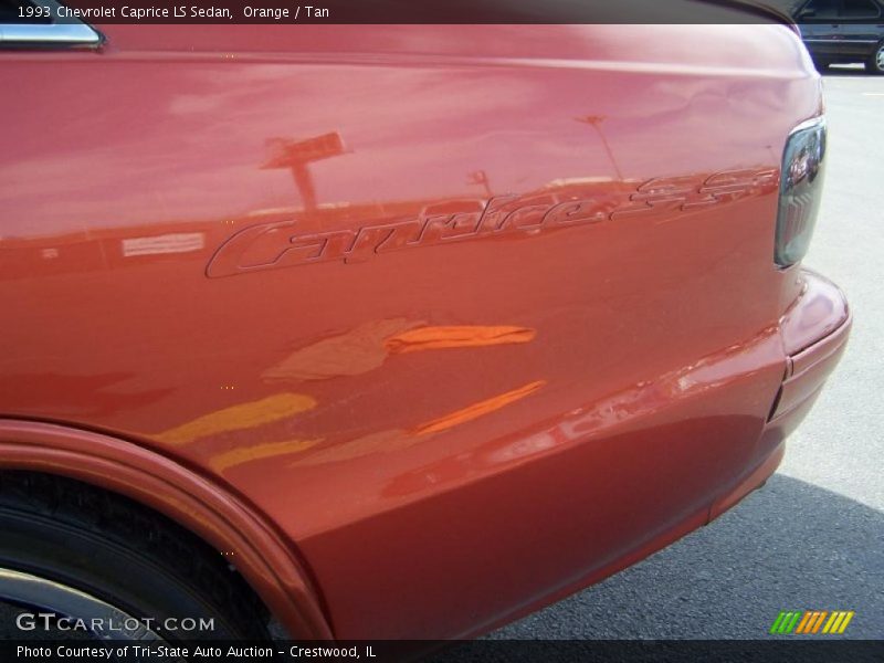 Orange / Tan 1993 Chevrolet Caprice LS Sedan