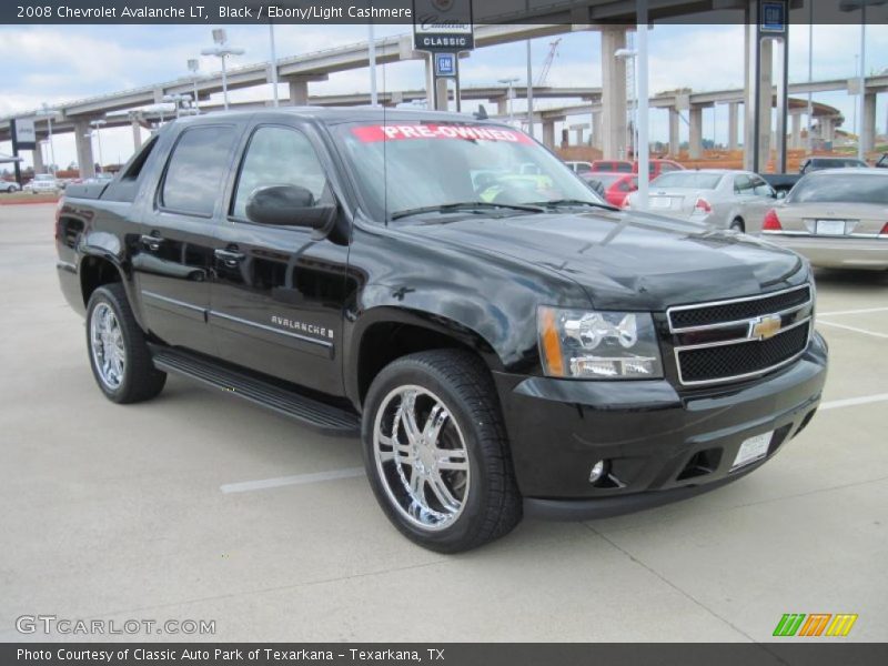 Black / Ebony/Light Cashmere 2008 Chevrolet Avalanche LT