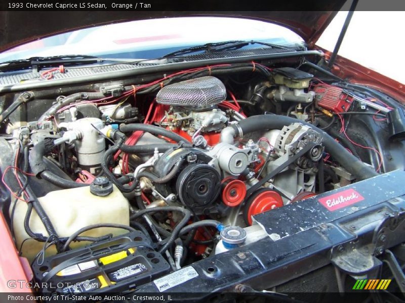Orange / Tan 1993 Chevrolet Caprice LS Sedan