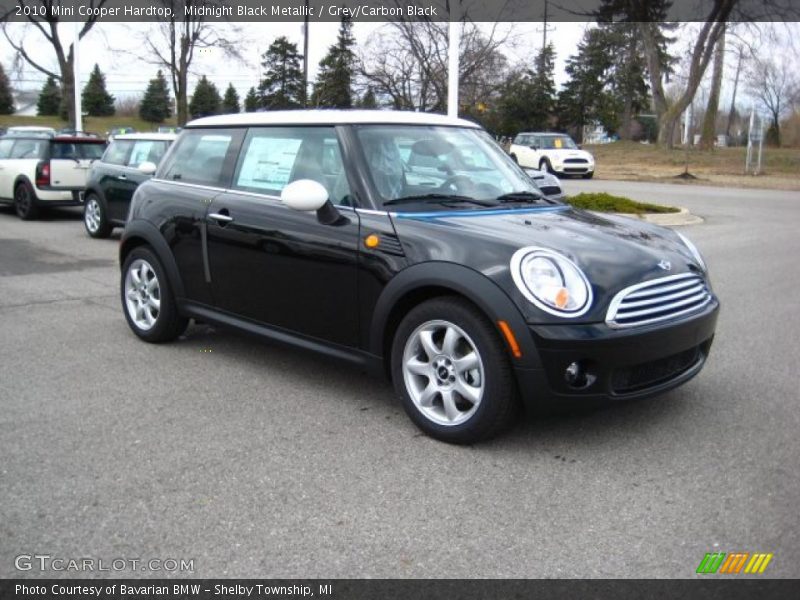 Midnight Black Metallic / Grey/Carbon Black 2010 Mini Cooper Hardtop