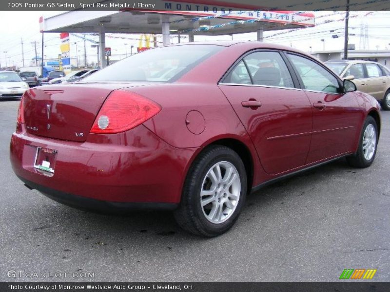 Sport Red Metallic / Ebony 2005 Pontiac G6 Sedan