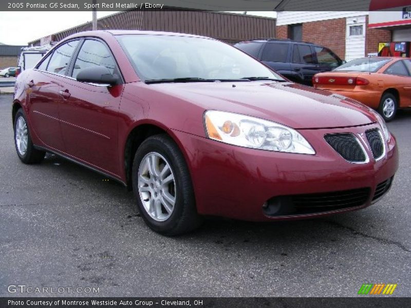 Sport Red Metallic / Ebony 2005 Pontiac G6 Sedan