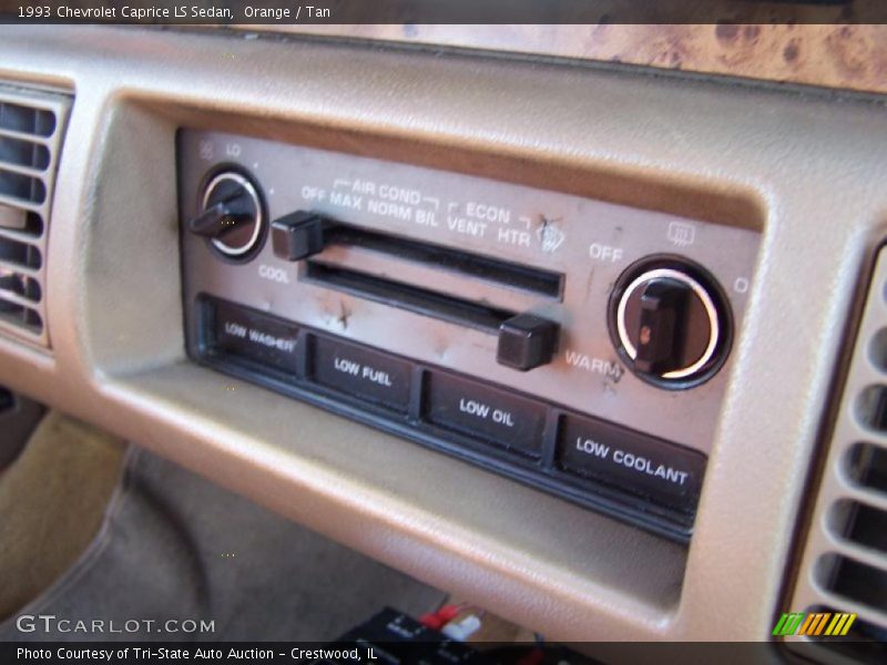 Orange / Tan 1993 Chevrolet Caprice LS Sedan