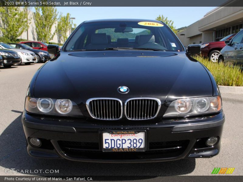 Jet Black / Grey 2003 BMW 5 Series 540i Sedan