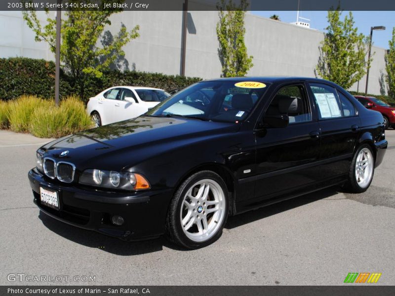 Jet Black / Grey 2003 BMW 5 Series 540i Sedan