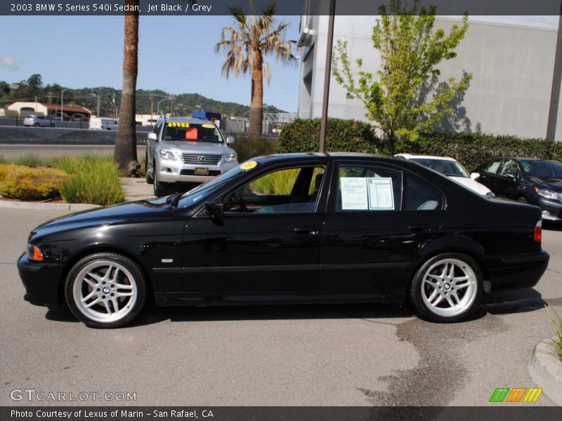 Jet Black / Grey 2003 BMW 5 Series 540i Sedan