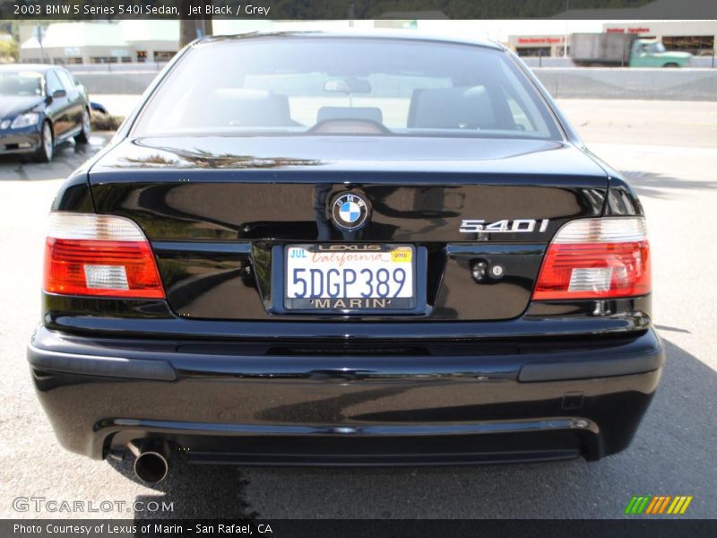 Jet Black / Grey 2003 BMW 5 Series 540i Sedan
